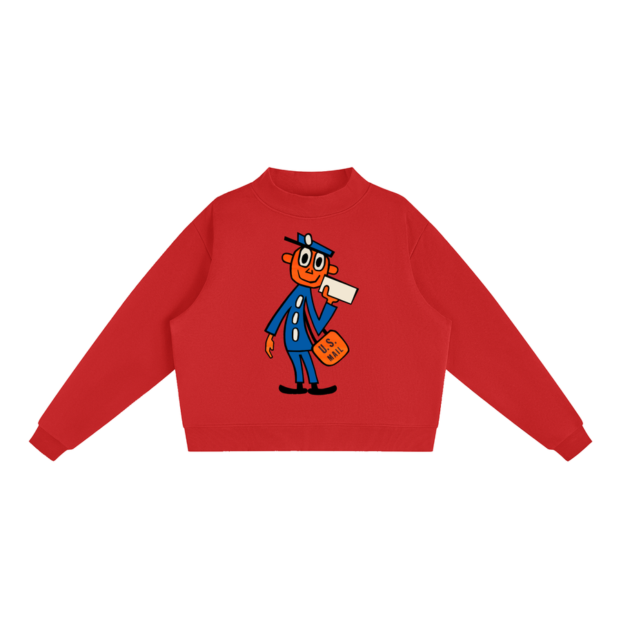 Big Zip Crew in Red — On The Job Clothing