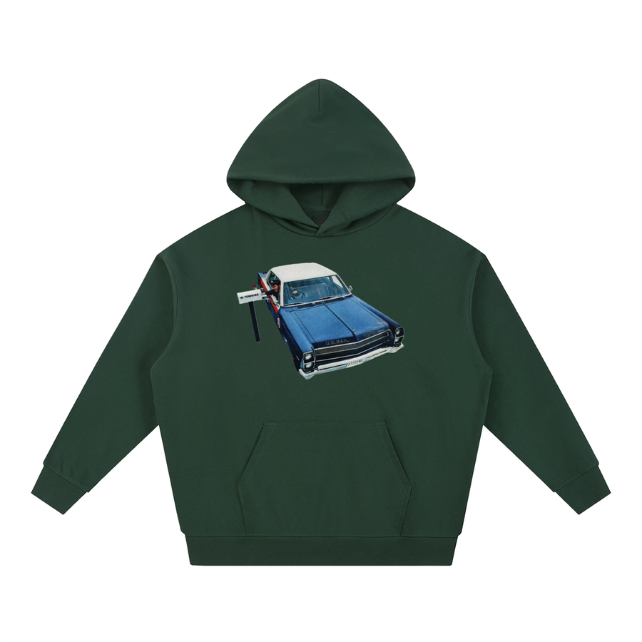 We Deliver Hoodie - Full in Blackish Green — On The Job Clothing