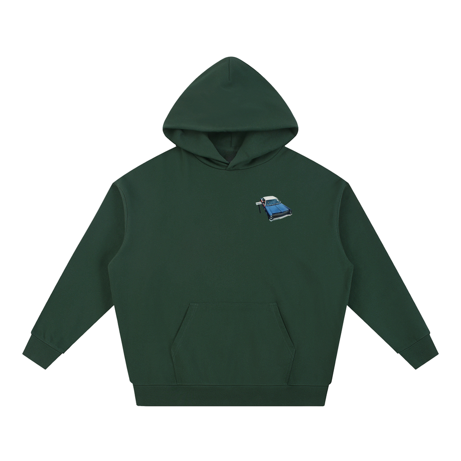 We Deliver Hoodie - Pocket in Blackish Green — On The Job Clothing
