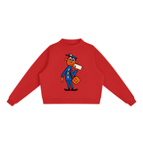 Big Zip Crew in Red — On The Job Clothing