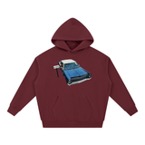 We Deliver Hoodie - Full in Dull Red — On The Job Clothing