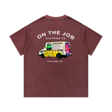Mail Truck Waffle Knit Tee — On The Job Clothing