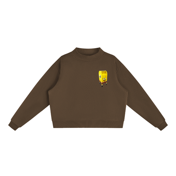 Sponge Rob Mock Crew in Brown — On The Job Clothing