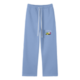 Mail Truck Wide Sweats in Medium Blue — On The Job Clothing