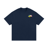 Little Truck Heavyweight Tee in Navy Blue — On The Job Clothing
