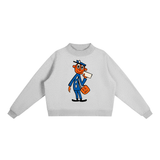 Big Zip Crew in Flower Gray — On The Job Clothing
