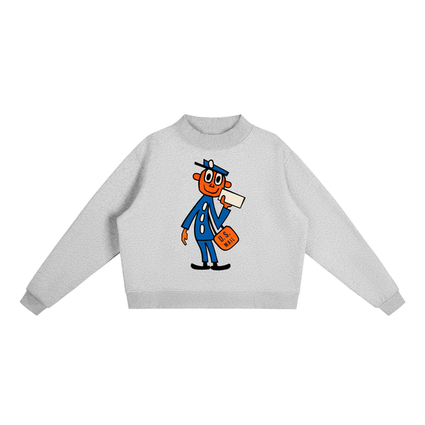 Big Zip Crew in Flower Gray — On The Job Clothing