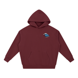 We Deliver Hoodie - Pocket in Dull Red — On The Job Clothing