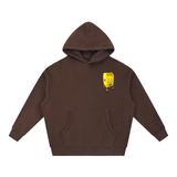 Essential Oversized Boxy Fit Fleece Hoodie in Coffee — On The Job Clothing