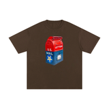 Retro Mailbox Tee in Coffee — On The Job Clothing