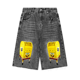 Sponge Rob Cut Offs in Black — On The Job Clothing