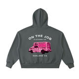 Fleeced Full-Zip Boxy Hoodie — On The Job Clothing