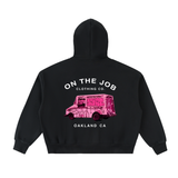 Fleeced Full-Zip Boxy Hoodie — On The Job Clothing