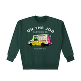 Mail Truck Crewneck 1/2 in Retro Green — On The Job Clothing