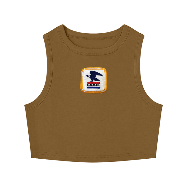 U.S. Mail Crop-Tank - Women in Brown — On The Job Clothing