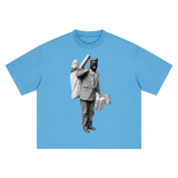 OTJ Heavy Tee in Sky Blue — On The Job Clothing