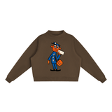Big Zip Crew in Brown — On The Job Clothing