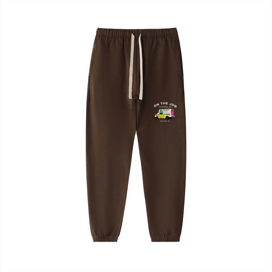 Mail Truck Sweatpants 2/2 in Coffee — On The Job Clothing
