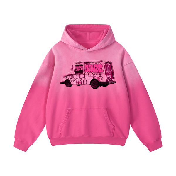 Fade to Pink Hoodie in Pink — On The Job Clothing