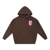 Little Pink Box Hoodie in Coffee — On The Job Clothing