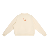 Specimen Mock-Neck Crew in Cream Apricot, second view — On The Job Clothing