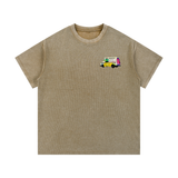 Mail Truck Waffle Knit Tee in Khaki — On The Job Clothing