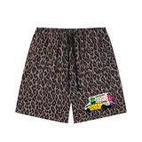 Lil Truck Leopard Shorts in Leopard Light Gray — On The Job Clothing