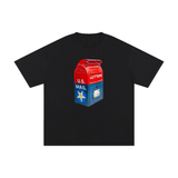 Retro Mailbox Tee in Black — On The Job Clothing