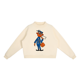 Big Zip Crew in Cream Apricot — On The Job Clothing