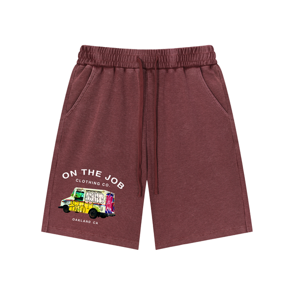 Mail Truck Waffle Knit Shorts