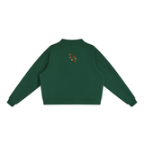 Specimen Mock-Neck Crew in Blackish Green, second view — On The Job Clothing