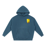 Essential Oversized Boxy Fit Fleece Hoodie in Haze Blue — On The Job Clothing