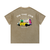 Mail Truck Waffle Knit Tee — On The Job Clothing