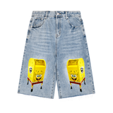 Sponge Rob Cut Offs in Jeans Blue — On The Job Clothing