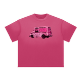 Big Truck Tee in Rose Red — On The Job Clothing